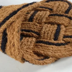 Outlet Kaşmir Rugs 7/24 Black Naturel Coco Door Mat, 45cmx75cm, Multi Door Mats