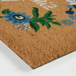 Clearance Kaşmir Rugs 7/24 Welcome Coco Door Mat, 45cmx75cm, Multi Door Mats