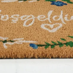 Clearance Kaşmir Rugs 7/24 Welcome Coco Door Mat, 45cmx75cm, Multi Door Mats