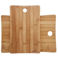 2 Piece Bamboo Chopping Board Set, Wood Chopping Boards