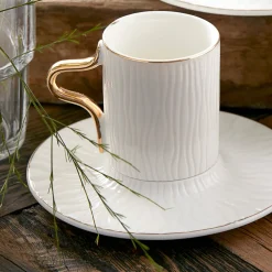 Sale Aged 12 Piece Porcelain Espresso Turkish Coffee Cup Set for 6 People, 80ml, Multi Espresso & Turkish Coffee Cup Sets