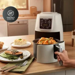 Best Air Cook XL 2 in 1 Air Fryer with Stew Function, 4L, 1550W, Starlight Air Fryers