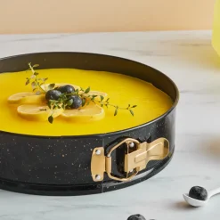 Online Aluminum Springform Cake Tin, 26cm, Black Gold Cake Tins