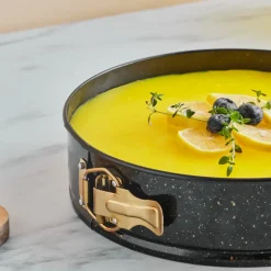 Online Aluminum Springform Cake Tin, 26cm, Black Gold Cake Tins