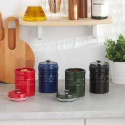 Online Andy Storage Jar, 400ml, Navy Blue Storage Jars