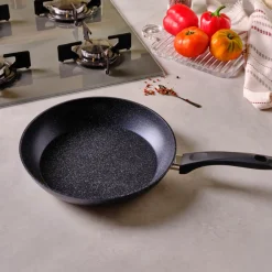 Online Aqua Granite Non-Stick Induction Frying Pan, 30cm, Blue Pans