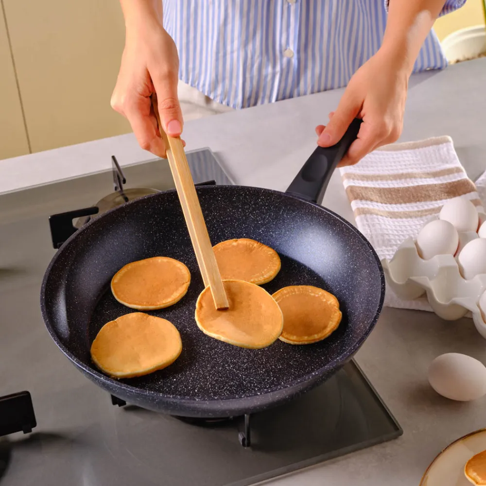 Online Aqua Granite Non-Stick Induction Frying Pan, 30cm, Blue Pans