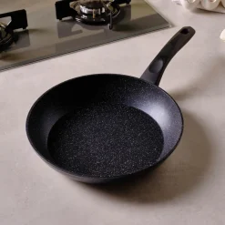 Aqua Granite Non-Stick Induction Frying Pan, 26cm, Blue Pans