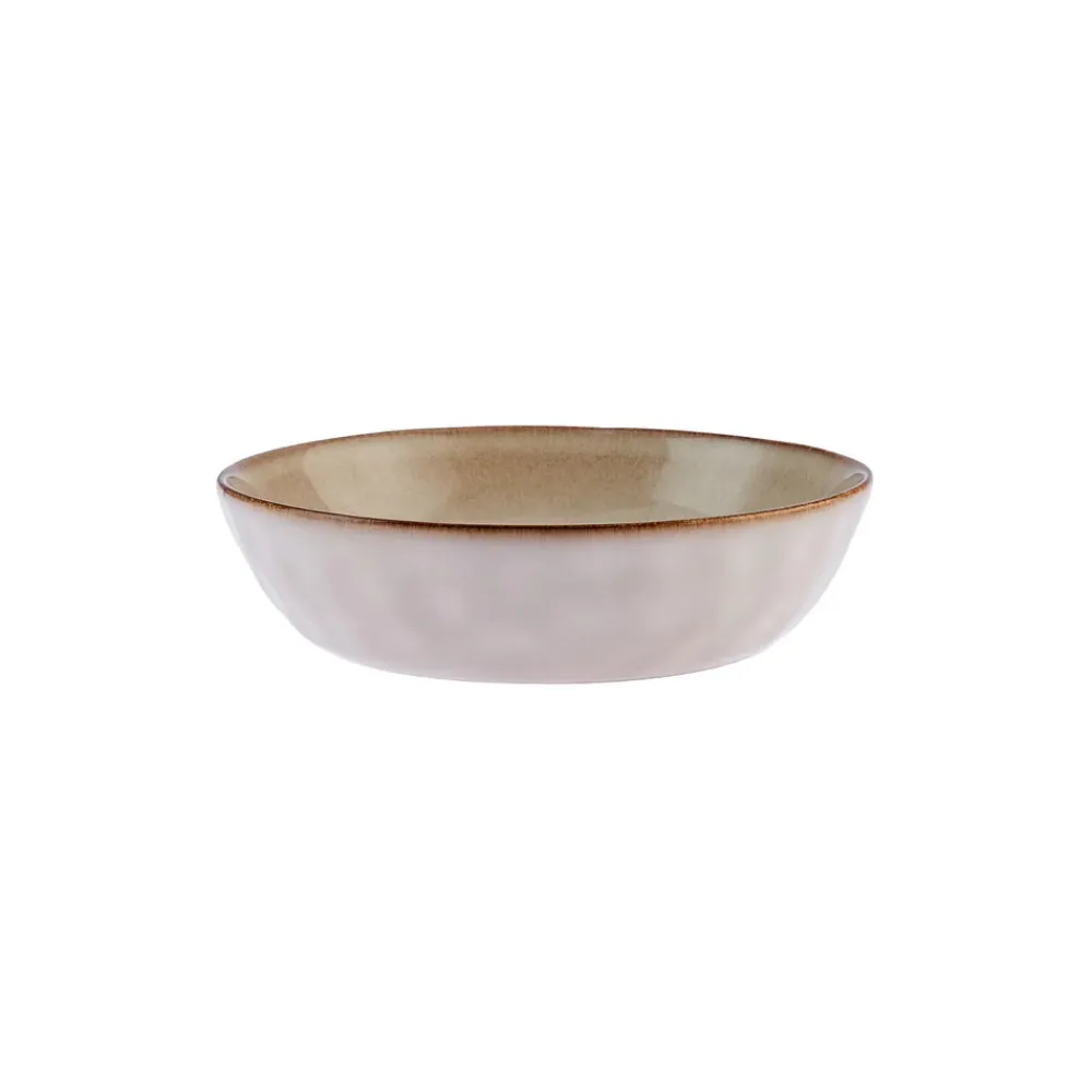 New Aria Reactive Glaze Pasta Bowl, 20cm, Beige Pasta Bowls