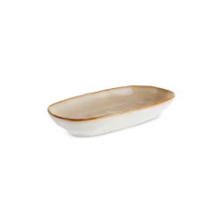 Discount Aria Reactive Glaze Serving Platter, 16cm, Beige Serving Platters