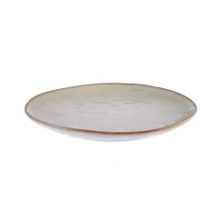 New Aria Reactive Glaze Dinner Plate, 27cm, Beige Dinner Plates