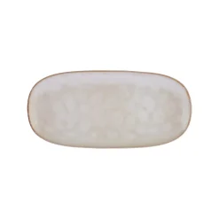 New Aria Reactive Glaze Serving Platter, 31cm, Beige Serving Platters