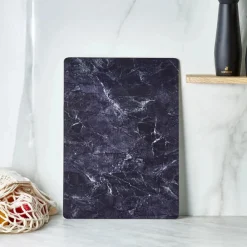 Discount Ayaz Glass Chopping Board, 35cmx26cm, Black Chopping Boards