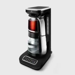 Çaysever Robotea Pro 4 in 1 Talking Automatic Glass Tea Machine, Water Heater, and Filter Coffee Brewing Machine, 2500W, Tea Machines