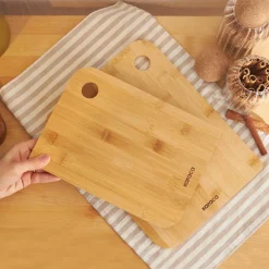 Hot Azur 2 Piece Bamboo Chopping Board, Wood Chopping Boards