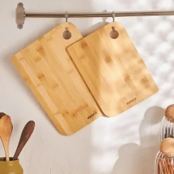 Hot Azur 2 Piece Bamboo Chopping Board, Wood Chopping Boards