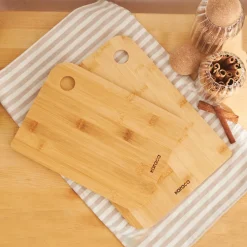 Hot Azur 2 Piece Bamboo Chopping Board, Wood Chopping Boards