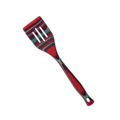 Best Bailando Pakka Wood Slotted Turner, 30cm, Red Multi Kitchen Utensils