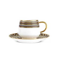 Hot Belgin 12-Piece Porcelain Espresso Turkish Coffee Cup for 6 People, 90ml, Blue Espresso & Turkish Coffee Cup Sets