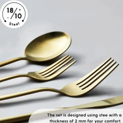 Online Bella 24-Piece Cutlery Set for 6 People, Cutlery Sets