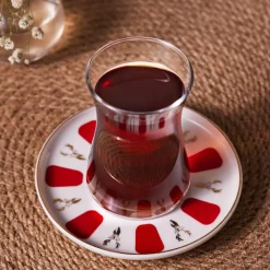 Outlet Bergamot Ceramic Saucer, 12cm, White Turkish Tea Sets