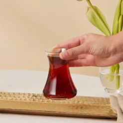 Clearance Beykoz 6-Piece Tea Glass Set for 6 People, 90ml Turkish Tea Sets