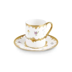 Hot Bihter 12-Piece Bone China Espresso Turkish Coffee Cup for 6 People, 90ml, Multi Espresso & Turkish Coffee Cup Sets