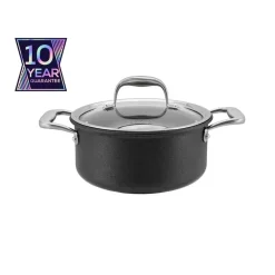 Online BioDiamond Pro Non-Stick Induction Stockpot with Lid, 24cm, Black Pots|Induction Cookware