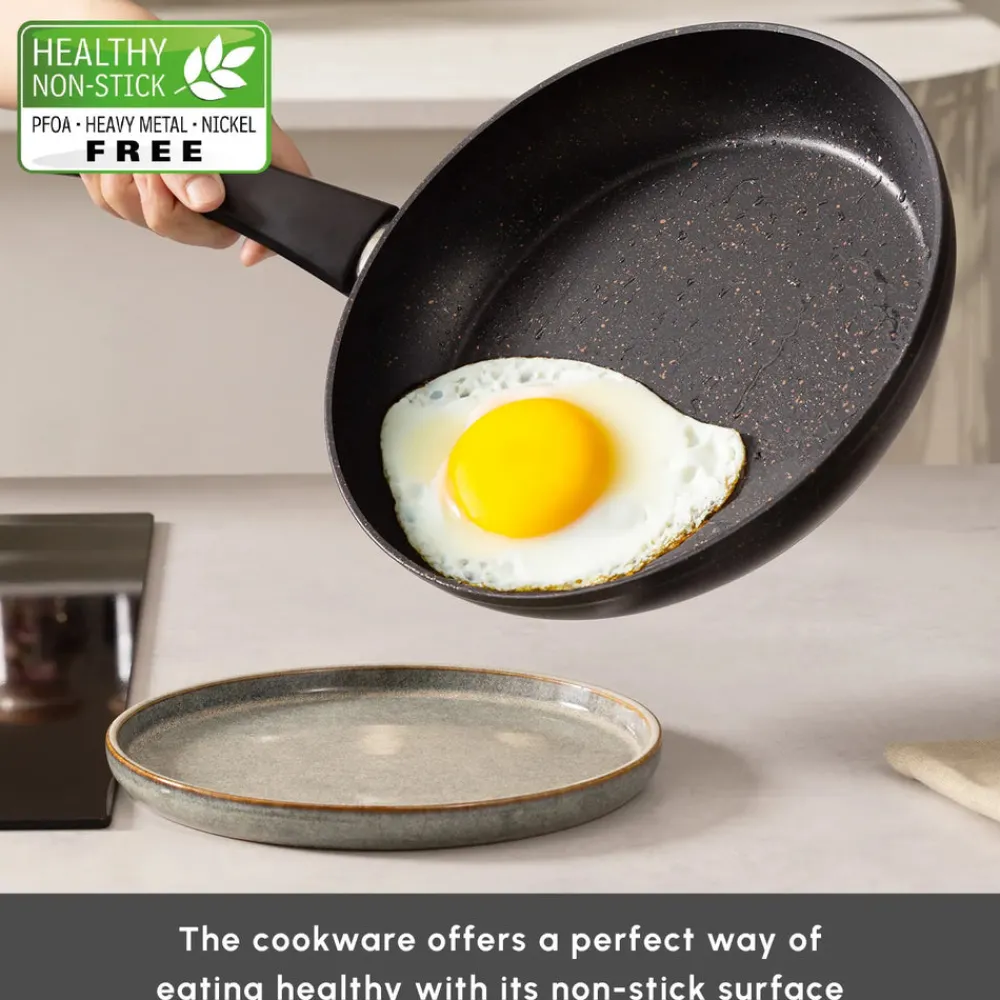 Blackgold Biogranite 12-Piece Non-Stick Cookware Set, Biogranite Cookware Sets