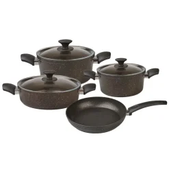 Blackgold Biogranite 7-Piece Non-Stick Induction Cookware Set, Induction Cookware|Biogranite Cookware Sets