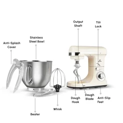Hot Blendburst Stand Mixer, 5.7L, 1400W, Iconic Beige Stand Mixers