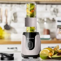 Online Blendfit Go Personal Smoothie Blender, 2x600ml Bottle, 550W, Retro Cream Blenders