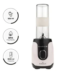Online Blendfit Go Personal Smoothie Blender, 2x600ml Bottle, 550W, Retro Cream Blenders