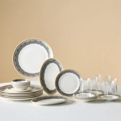 Online Bone China Globe 26-Piece Serveware Set for 6 People, Multi See All Serveware Sets|Forever Bone China Serveware Sets