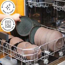 Hot Bonn 24-Piece Reactive Glaze Dinner Set for 6 People, Multi See All Dinner Sets|Reactive Glaze Dinner Sets