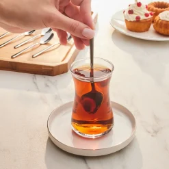 Best Boreas 6-Piece Stainless Steel Tea Spoon, Silver Tea Set|Cutlery Sets