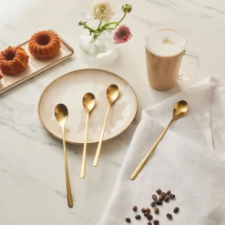 Clearance Boreas 4-Piece Stainless Steel Latte Spoon, Cutlery Sets