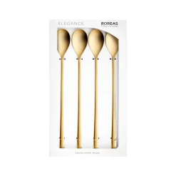 Clearance Boreas 4-Piece Stainless Steel Latte Spoon, Cutlery Sets