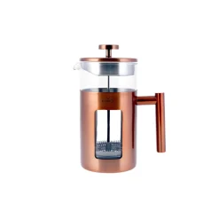 Outlet Borosilicate Glass Copper French Press, 1000ml, Copper Silver French Press