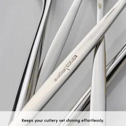 Sale Braga 84-Piece Stainless Steel Cutlery Set for 12 People, Platin Cutlery Sets