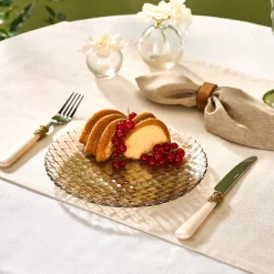 Best Braid Lustrous Glass Side Plate, 21cm, Side Plates