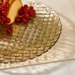 Best Braid Lustrous Glass Side Plate, 21cm, Side Plates