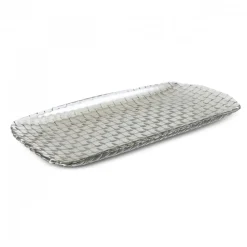 Outlet Braid Lustrous Glass Small Serving Platter, 29x8.5cm, Serving Platters