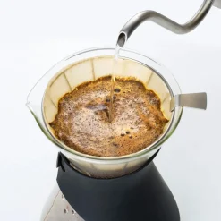 Clearance Brewy Glass Coffee Dripper, 700ml, Black Transparent Cafetieres