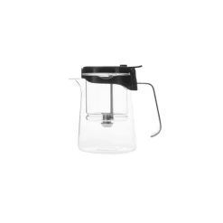 Brewy Glass Tea French Press, 550ml, Black Transparent French Press