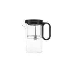 Outlet Brewy Glass Tea French Press, 500ml, Black Transparent French Press