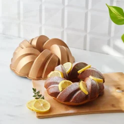 Sale Cake Pro Aluminium Cast Decorative Bundt Cake Tin, 26cm, Cake Tins