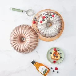 New Cake Pro Aluminium Cast Decorative Bundt Cake Tin, 25.5cm, Cake Tins