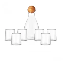 Online Camelia 7-Piece Tumbler Glass Set, Transparent Tumbler Glasses