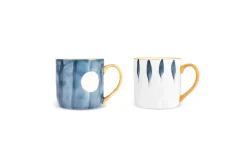 Discount Canarie 2 Piece Stoneware Mug Set, 350ml, Multicolour Mugs